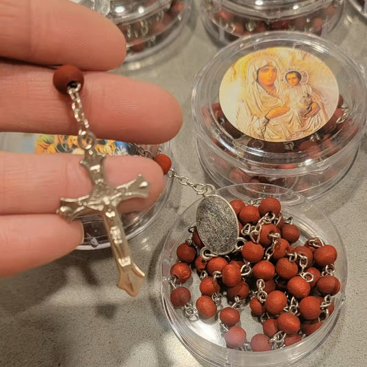 Wooden Bead Rosary