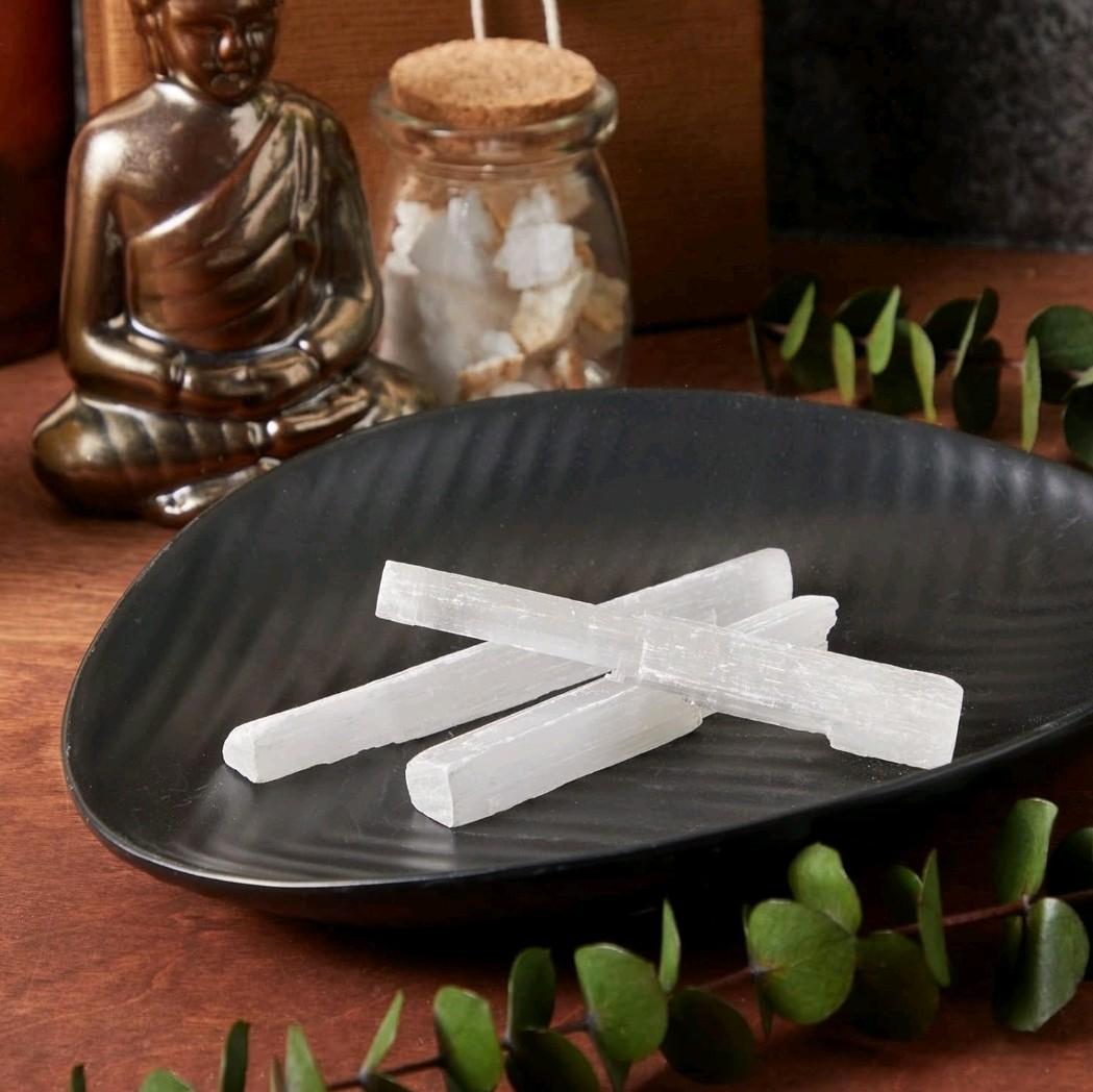 Satin Spar Selenite Wand